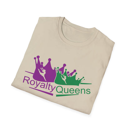 Royalty Queens T-Shirt, Unisex Softstyle Tee for Celebrations, Birthday Gifts, Empowerment Wear, Casual Fashion, Crown Design