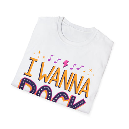 Rock the Day Unisex Softstyle T-Shirt - Music Lover Gift, Concert T-Shirt, Statement Tee, Fun Casual Wear, Rock Music Apparel