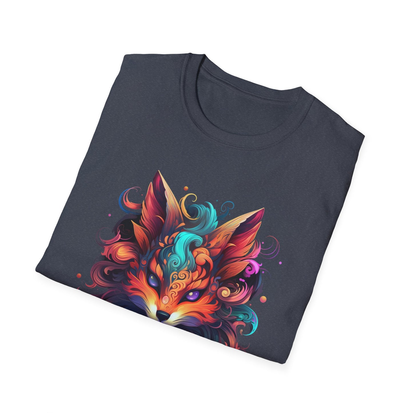 Colorful Fox Illustration Unisex T-Shirt - Vibrant Art Tee