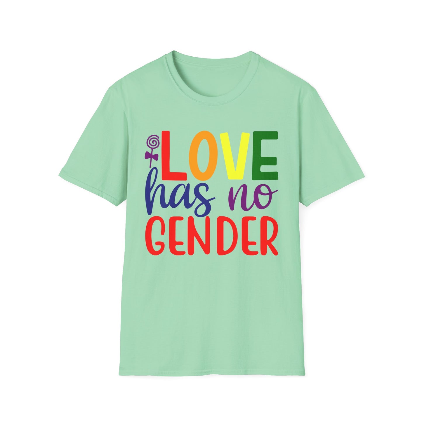 Love Has No Gender Unisex T-Shirt, LGBTQ+ Pride Tee, Comfort Fit Shirt, Gift for Allies, Inclusivity Apparel, Birthday Celebration Top