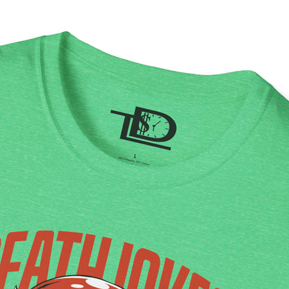 Funny Graphic Tee, Unisex Humor Shirt, Gift for Jokesters, Death Jokes Design, Comfortable Casual Wear