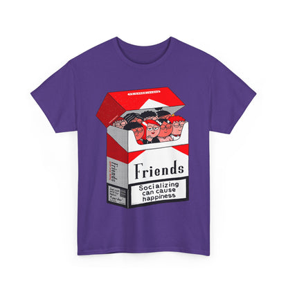 Friends Socializing Unisex Heavy Cotton Tee - Fun Graphic T-Shirt