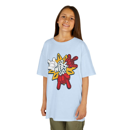 Kids Superhero Graphic Tee - Go Webs Go!
