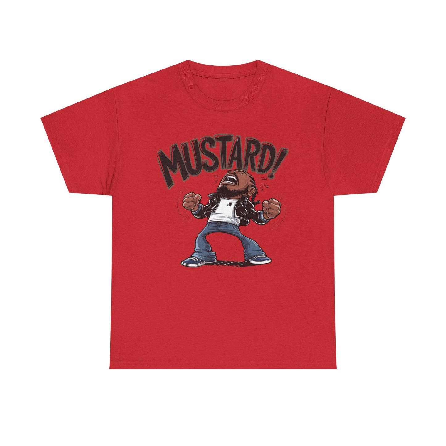 Mustard! Graphic Unisex Heavy Cotton Tee - Fun Casual Streetwear T-Shirt