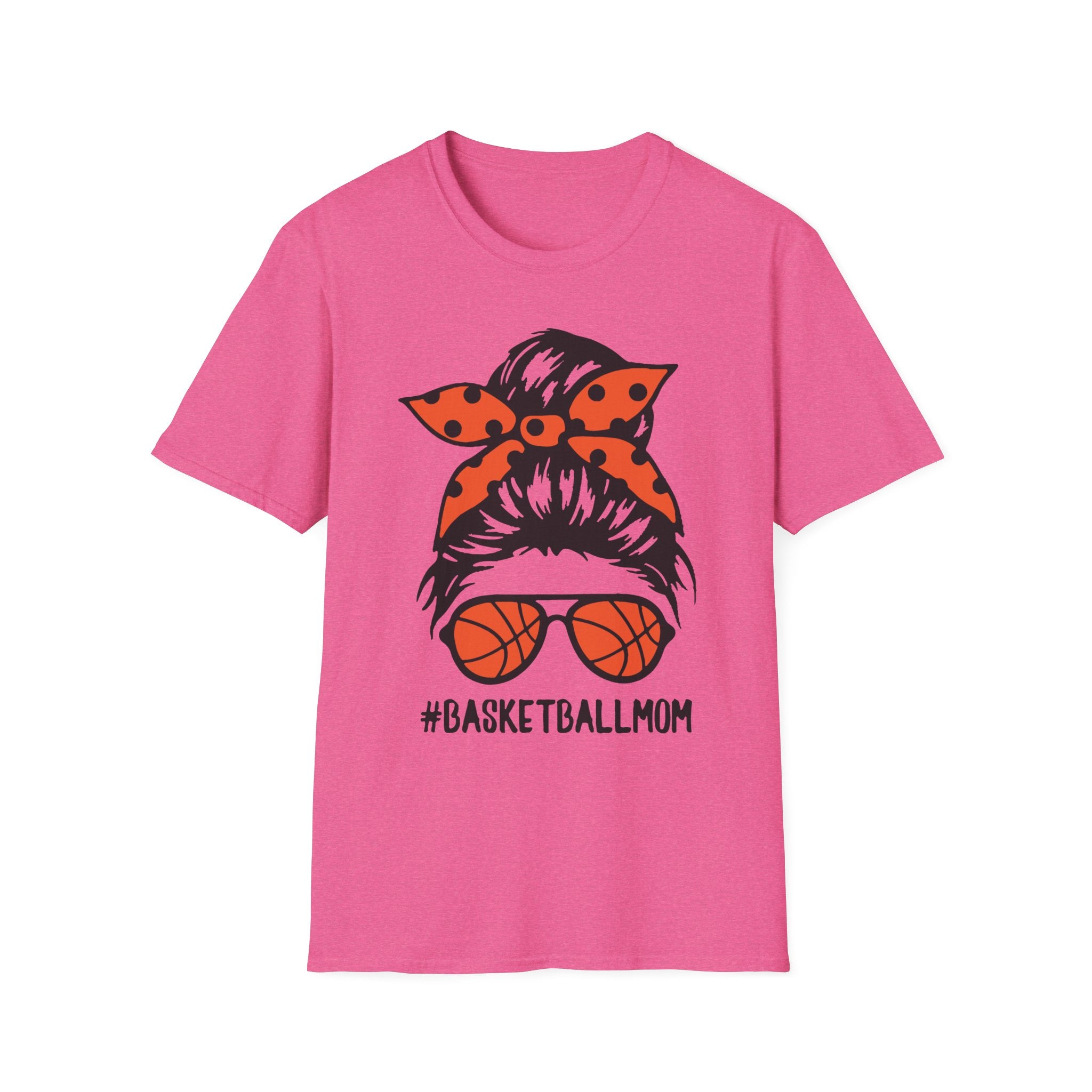 #BasketballMom Unisex Softstyle T-Shirt - Fun and Stylish Tee for Basketball Moms