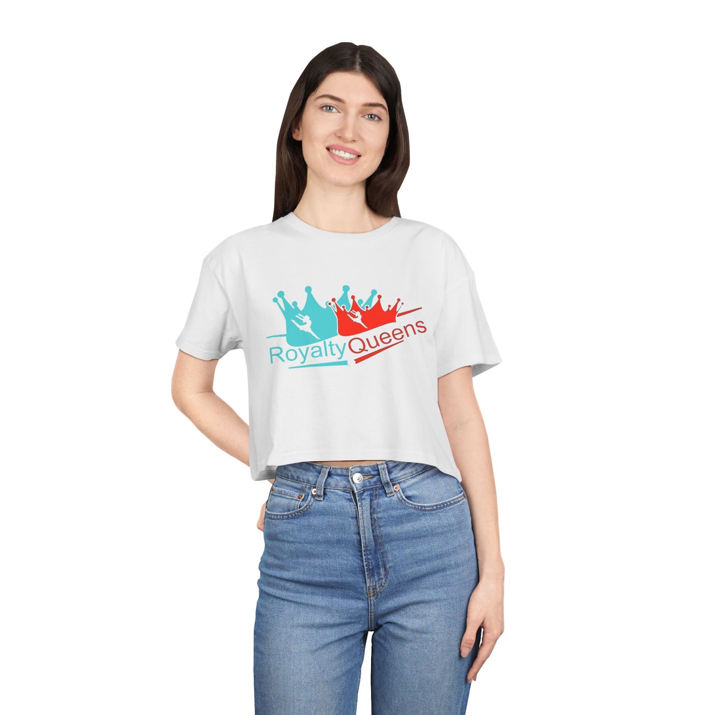Royalty Queens Women's Crop Tee - Stylish Summer Top, Perfect Gift for Birthdays, Group Events, or Casual Outings