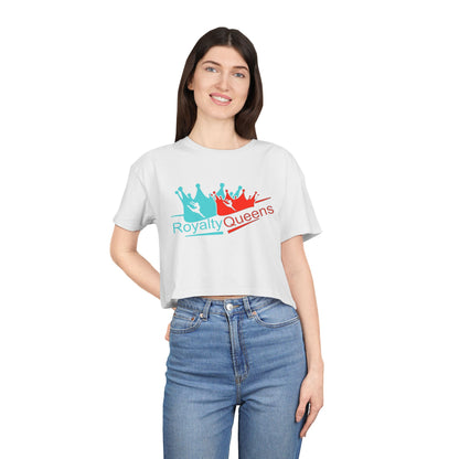 Royalty Queens Women's Crop Tee - Stylish Summer Top, Perfect Gift for Birthdays, Group Events, or Casual Outings