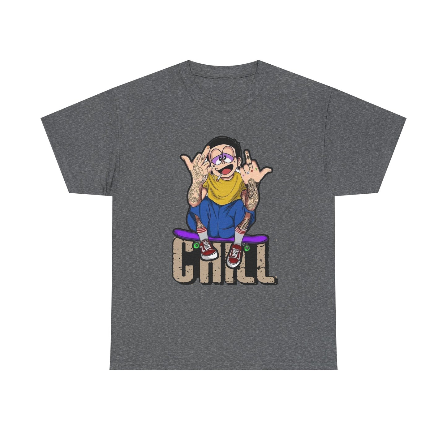 Chill Vibes Unisex Heavy Cotton Tee – Perfect for Relaxed Days