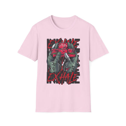 Graphic Unisex Softstyle T-Shirt - 'Exhale' Design