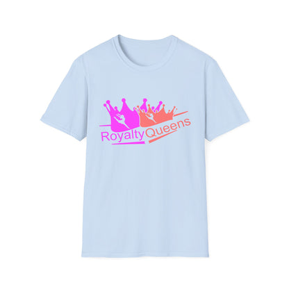 Royalty Queens Unisex Softstyle T-Shirt - Comfortable Casual Tee for Women, Birthday Gift, Queen Vibes, Party Wear, Empowerment Shirt