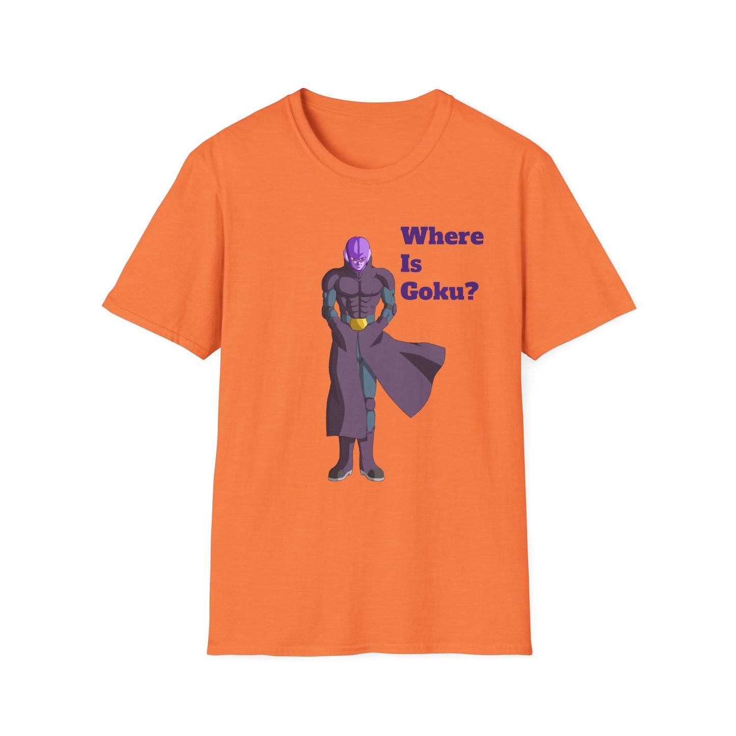 Where Is Goku? Unisex Softstyle T-Shirt for Anime Fans