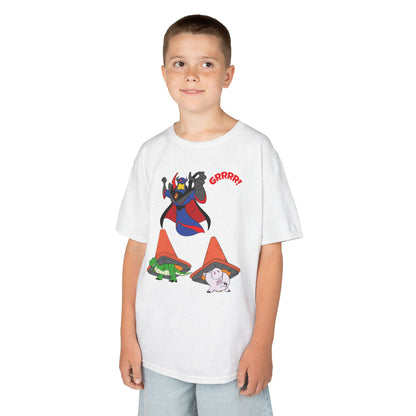 Kids Cartoon Battle Tee - Fun & Unique Grrr! Design