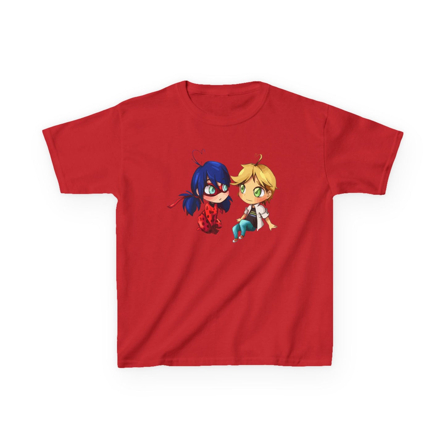 Kids Cute Chibi Characters Tee, Lightweight T-Shirt for Playtime, Gifts for Boys & Girls, Cartoon Lover Apparel, Birthday Outfit