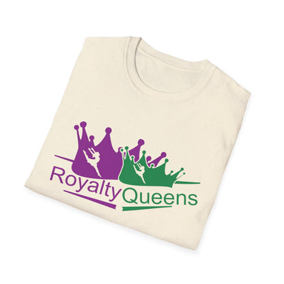 Royalty Queens T-Shirt, Unisex Softstyle Tee for Celebrations, Birthday Gifts, Empowerment Wear, Casual Fashion, Crown Design