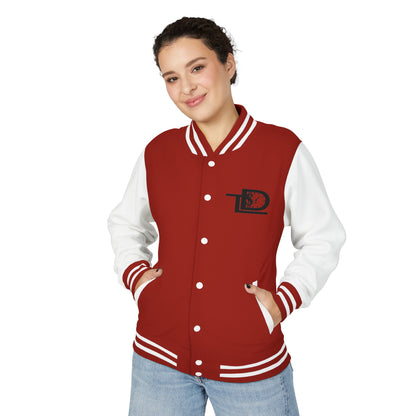 Trendy Unisex Heavyweight Letterman Jacket with Art Design