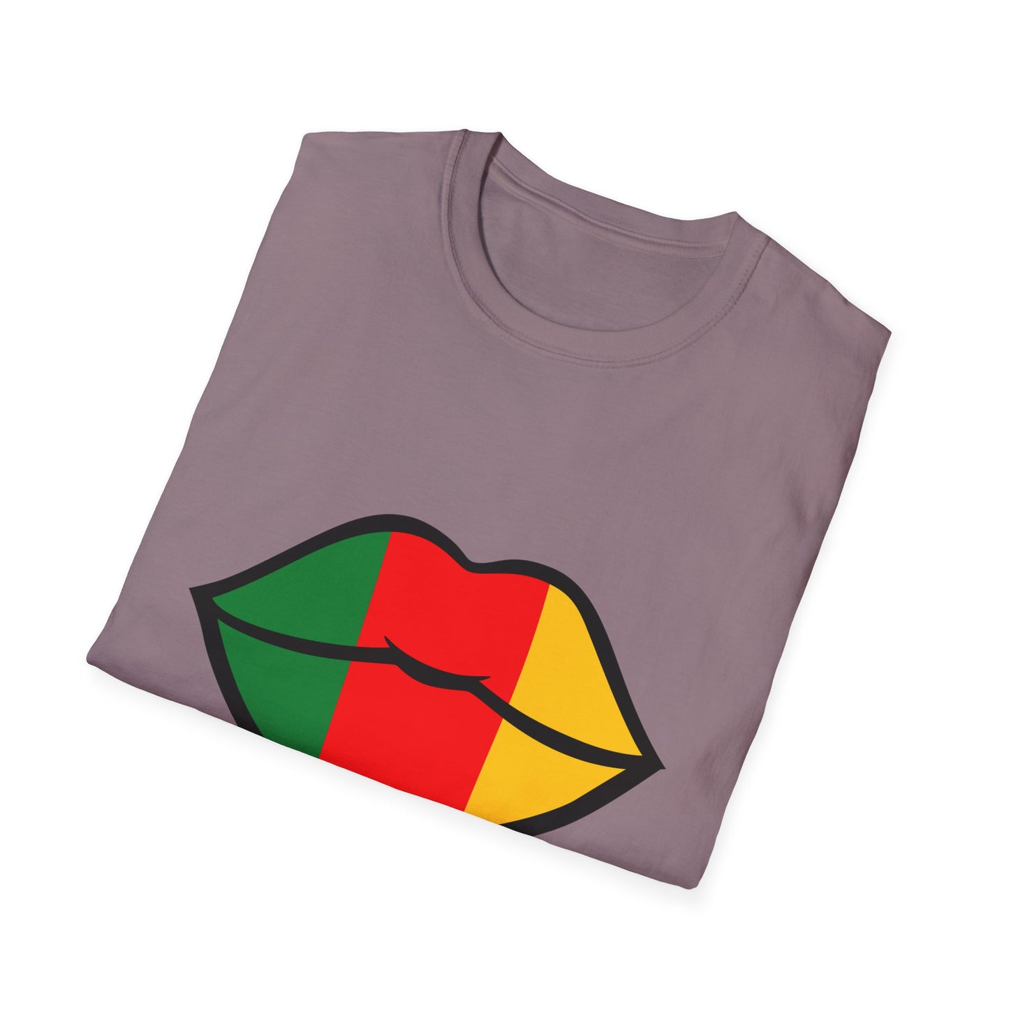 Cameroon Lips Unisex Softstyle T-Shirt, Graphic Tee, Statement Shirt, Cultural Pride Apparel, Casual Wear, Gift Idea
