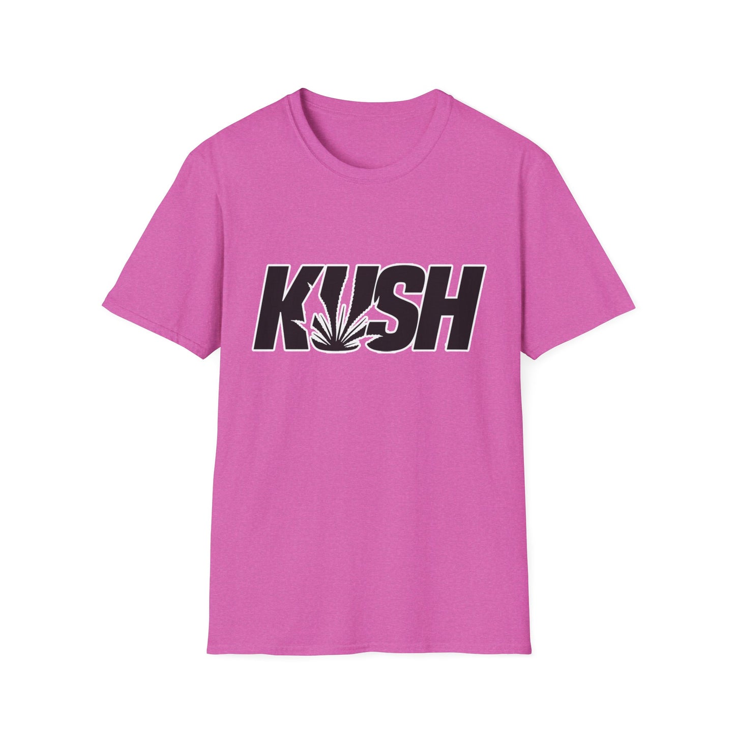 KUSH Graphic Unisex Softstyle T-Shirt - Cool Cannabis Vibe