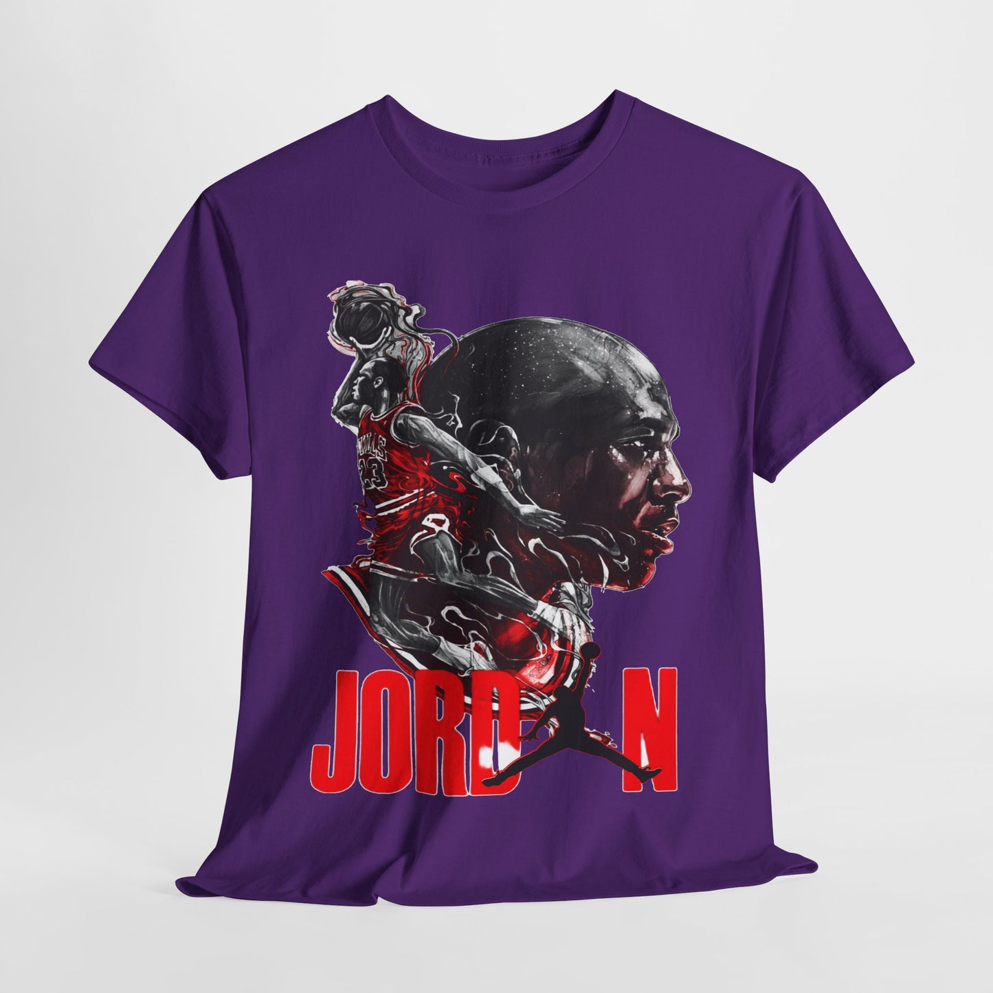 Jordan Inspired Unisex Heavy Cotton Tee - Retro Style Graphic Shirt