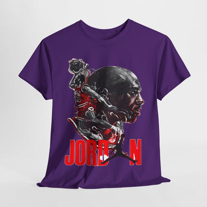 Jordan Inspired Unisex Heavy Cotton Tee - Retro Style Graphic Shirt
