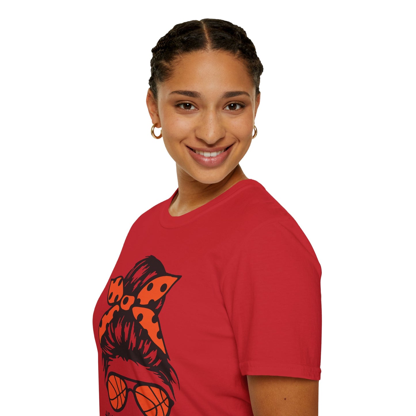 #BasketballMom Unisex Softstyle T-Shirt - Fun and Stylish Tee for Basketball Moms