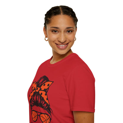 #BasketballMom Unisex Softstyle T-Shirt - Fun and Stylish Tee for Basketball Moms