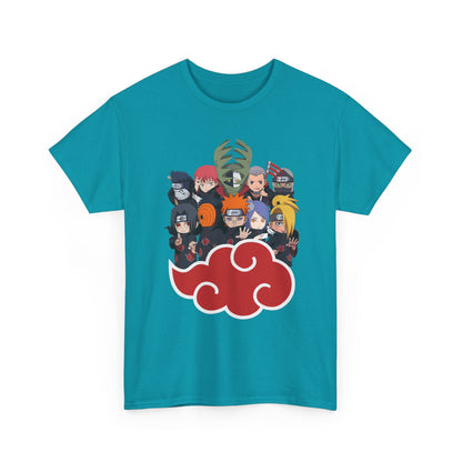 Anime-Inspired Unisex Heavy Cotton Tee - Naruto Characters Design