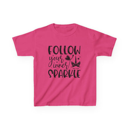 Kids 'Follow Your Inner Sparkle' Tee - Fun Cotton Shirt for Creative Kids