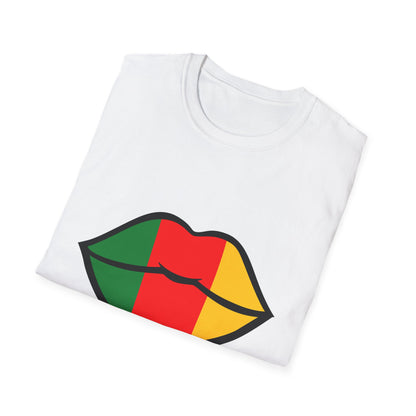 Cameroon Lips Unisex Softstyle T-Shirt, Graphic Tee, Statement Shirt, Cultural Pride Apparel, Casual Wear, Gift Idea