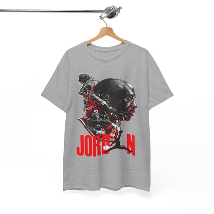Jordan Inspired Unisex Heavy Cotton Tee - Retro Style Graphic Shirt