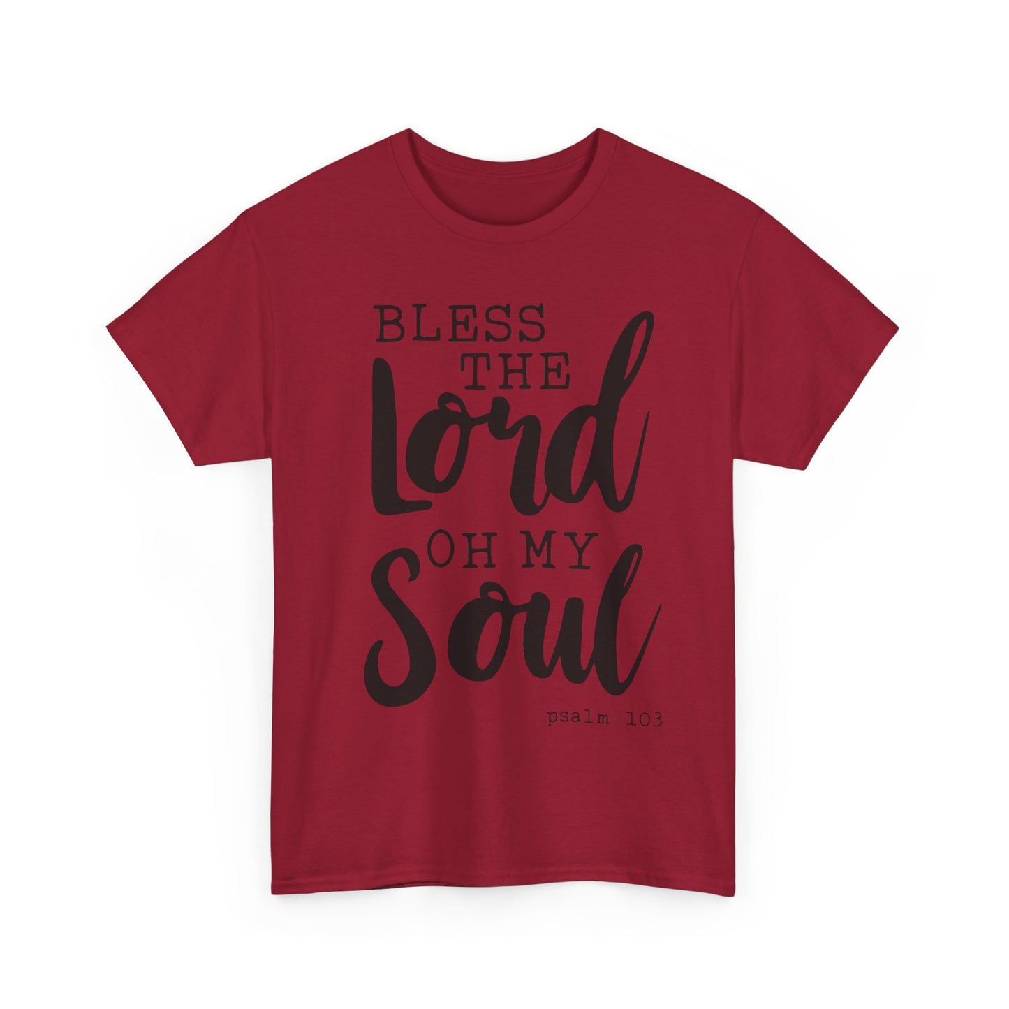 Bless the Lord Unisex Heavy Cotton Tee - Inspirational Christian Shirt