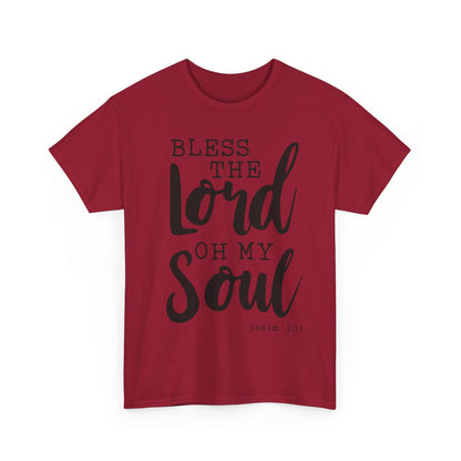Bless the Lord Unisex Heavy Cotton Tee - Inspirational Christian Shirt