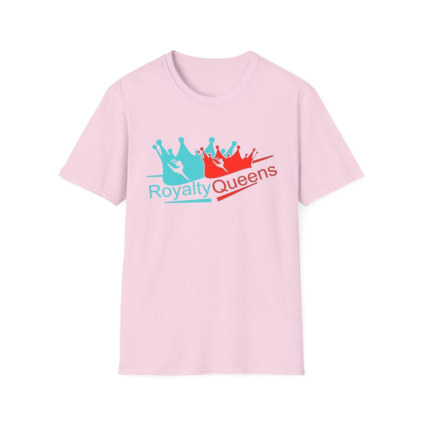 Royalty Queens Unisex T-Shirt, Softstyle Tee for Girls, Crown Graphic, Birthday Gift, Queen's Day Celebration, Casual Wear