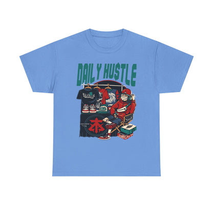 Daily Hustle Unisex Heavy Cotton Tee - Urban Streetwear for Creatives