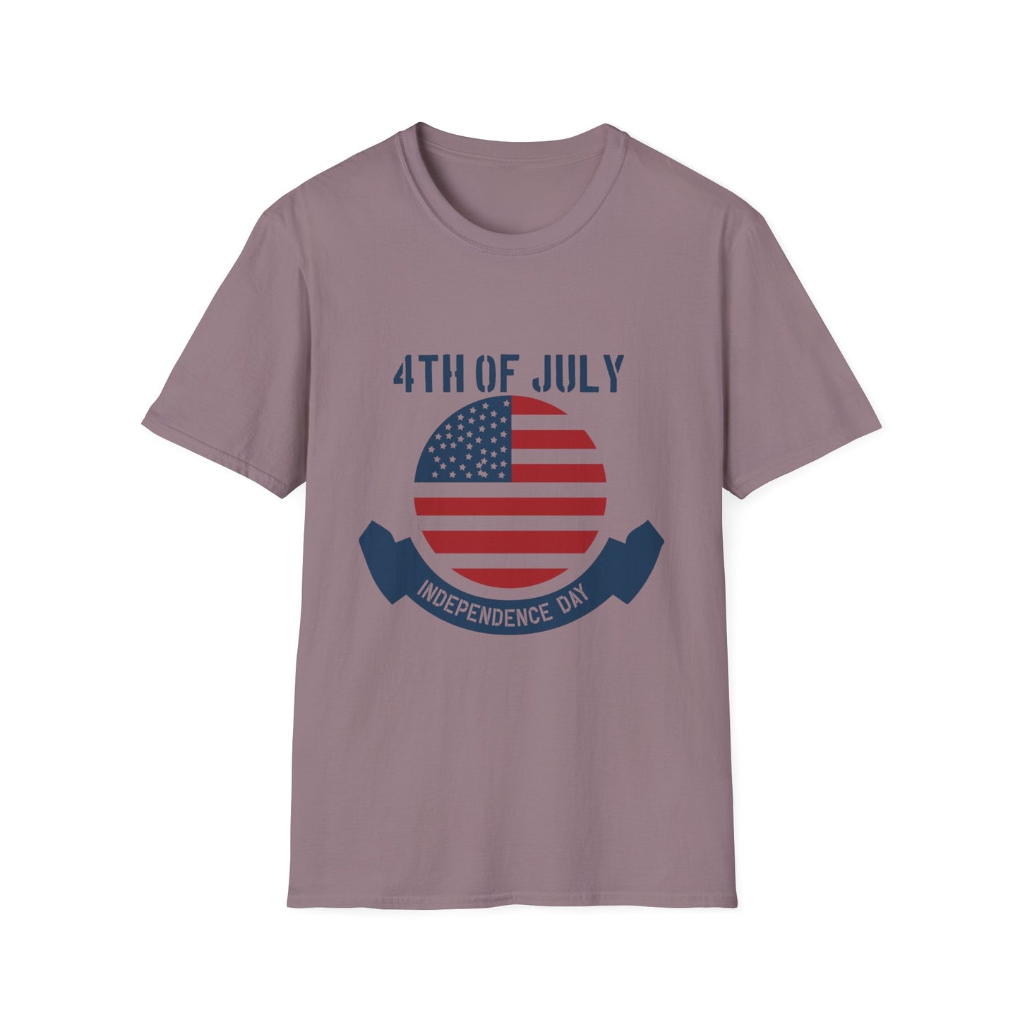 4th of July Unisex Softstyle T-Shirt, Independence Day Tee, Patriotic Shirt, July 4th Celebration Apparel, Summer BBQ Top