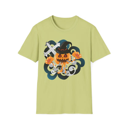 Halloween Pumpkin Graphic Tee, Unisex T-Shirt, Fall Fashion, Spooky Season Shirt, Trick or Treat Apparel, Casual Halloween Outfit