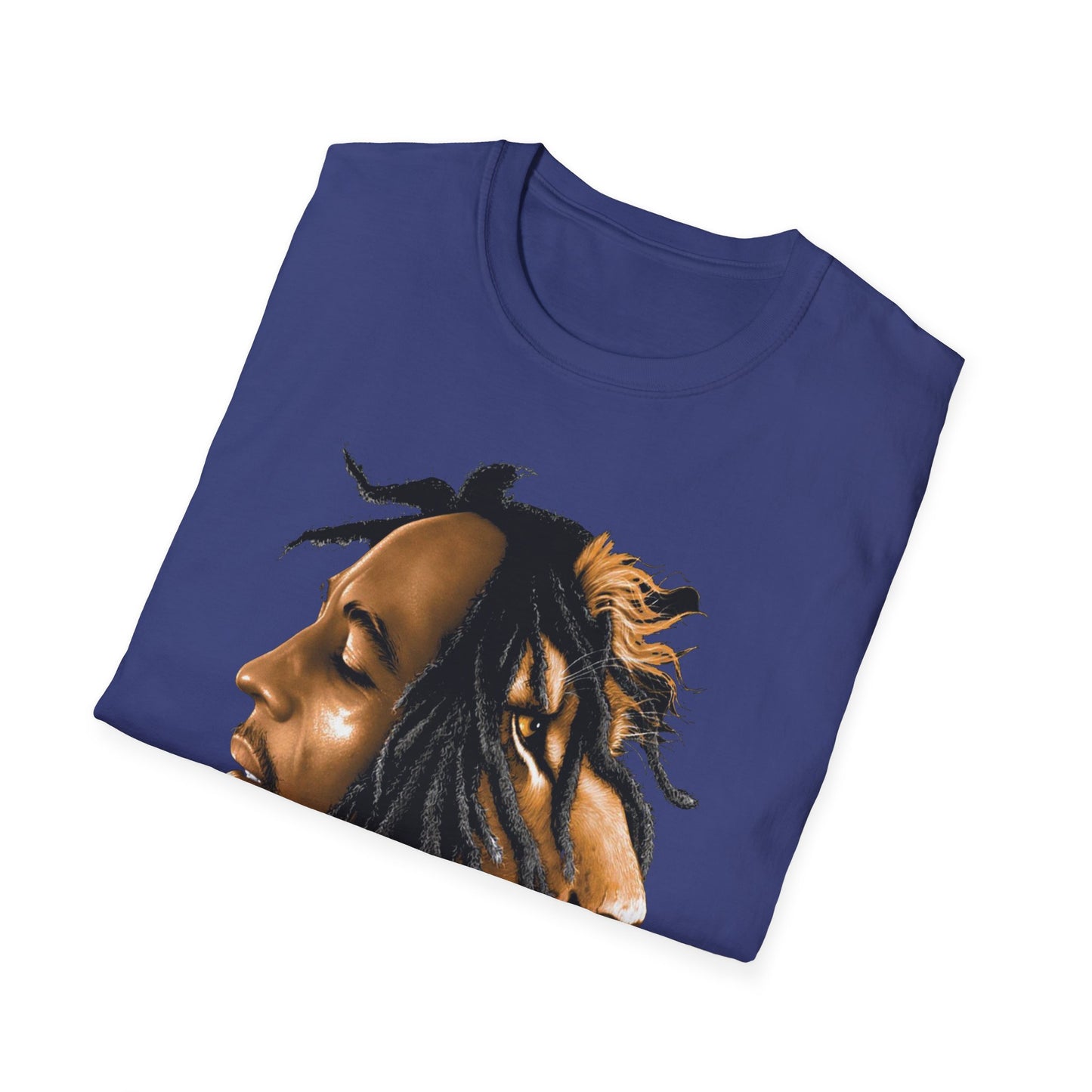 Rasta Lion Unisex Softstyle T-Shirt - Reggae Vibes Inspired Apparel