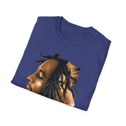 Rasta Lion Unisex Softstyle T-Shirt - Reggae Vibes Inspired Apparel