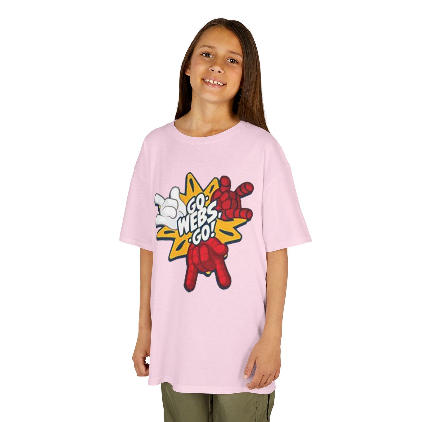 Kids Superhero Graphic Tee - Go Webs Go!