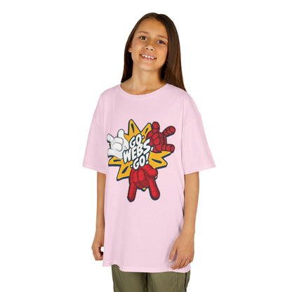 Kids Superhero Graphic Tee - Go Webs Go!
