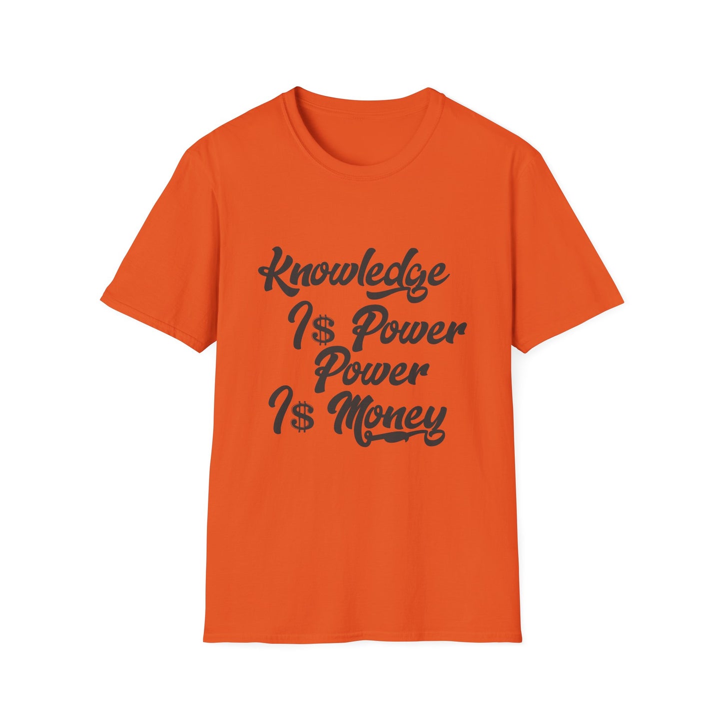 Knowledge Is Power Unisex Softstyle T-Shirt - Stylish Motivational Tee