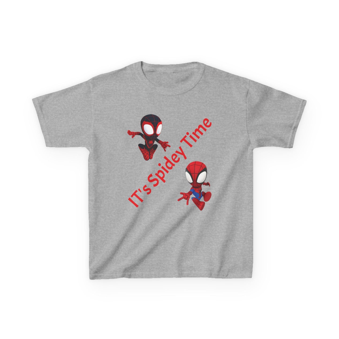 Kids Spidey Time Tee - Fun Cotton Shirt for Superhero Lovers, Birthday Gift, Marvel Fans, Casual Wear, Kids' Party