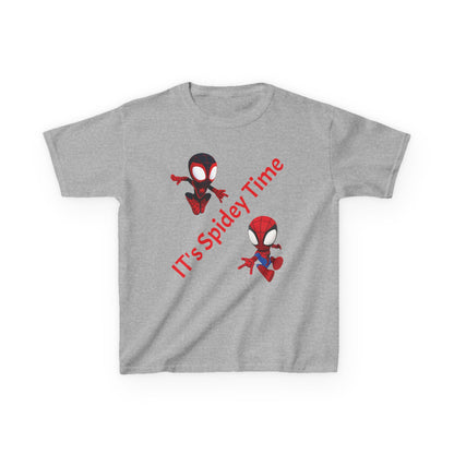 Kids Spidey Time Tee - Fun Cotton Shirt for Superhero Lovers, Birthday Gift, Marvel Fans, Casual Wear, Kids' Party