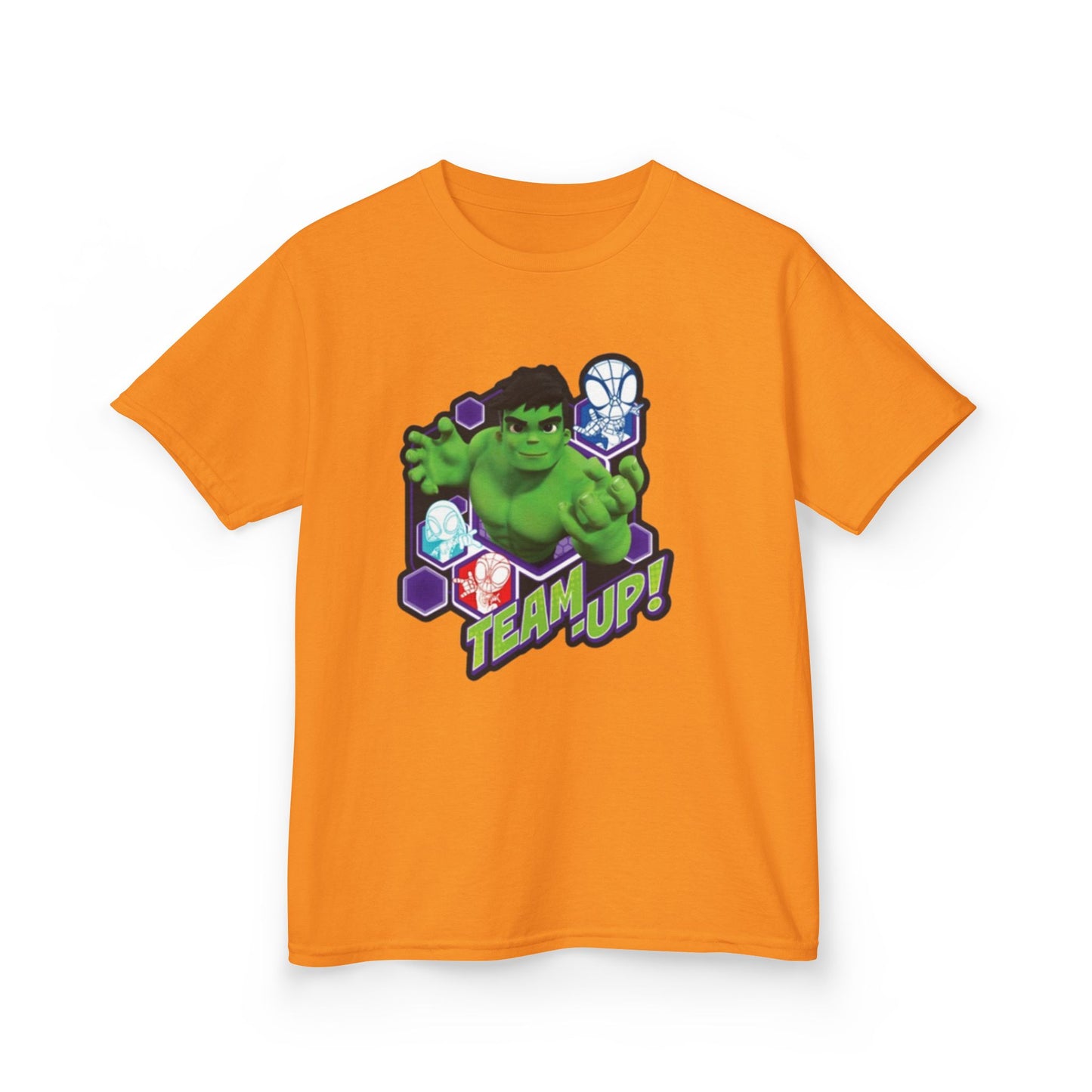 Hulk Team Up Kids Tee, Superhero Shirt, Fun Cotton Tee, Birthday Gift, Team Up T-Shirt, Kids Party Apparel