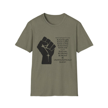 Empowerment Graphic T-Shirt: Unapologetically Black Tee, Activist Shirt, Social Justice Apparel, Inclusive Fashion, Statement Wear