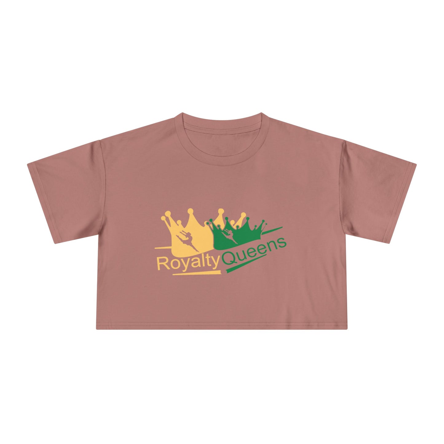 Royalty Queens Women's Crop Tee - Fun Summer Top, Gift for Her, Party Outfit, Festival Fashion, Queen Theme Apparel