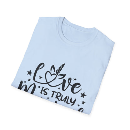 Love is Truly Magical Unisex Softstyle T-Shirt - Cute Gift for Couples and Celebrations