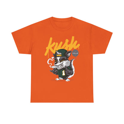 Kush Vibe Unisex Heavy Cotton Tee - Trendy Streetwear Graphic T-Shirt