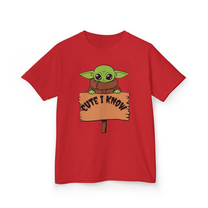 Cute Baby Alien Kids Tee - "Cute I Know" Design for Trendy Kids