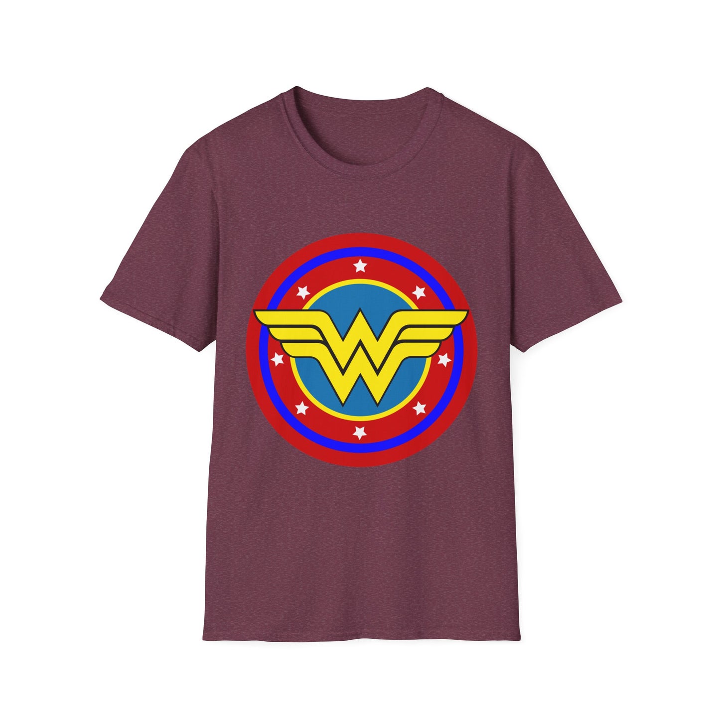 Wonder Woman Inspired Unisex Softstyle T-Shirt, Superhero Tee, Gift for Amazon Fans, Comic Con Outfit, Everyday Wear, Birthday Present