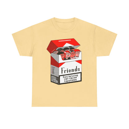 Friends Socializing Unisex Heavy Cotton Tee - Fun Graphic T-Shirt
